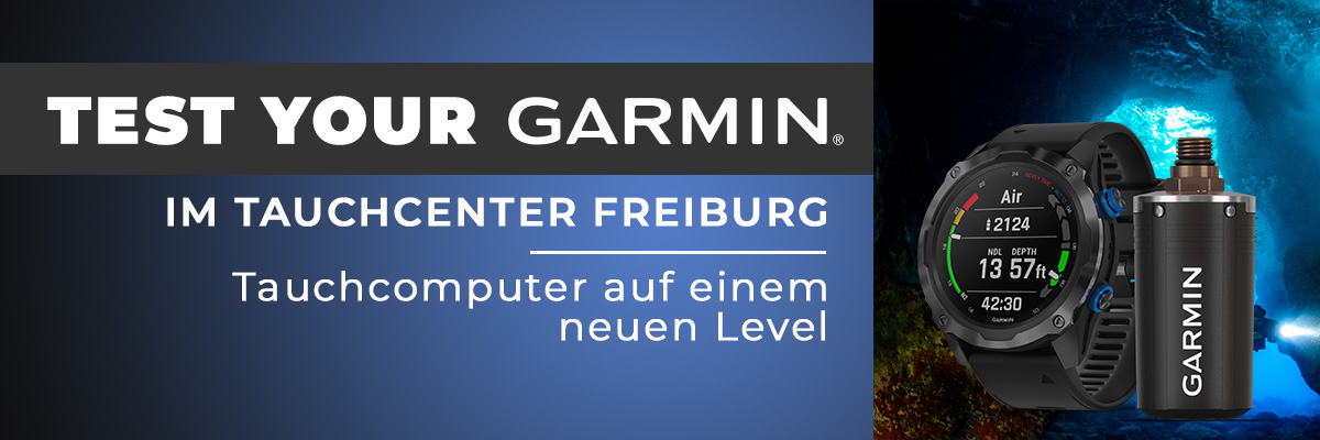 Garmin Tauchcomputer im Tauchcenter Freiburg testen